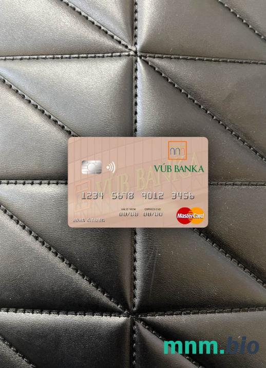 Slovakia VÚB banka wygląd zdjęcia mastercard skan PSD + zdjęcie